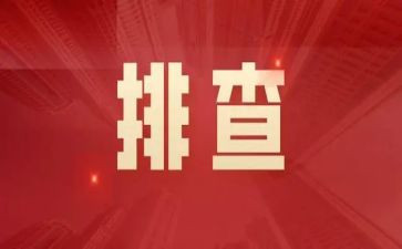 大整治大排查工作总结最新8篇